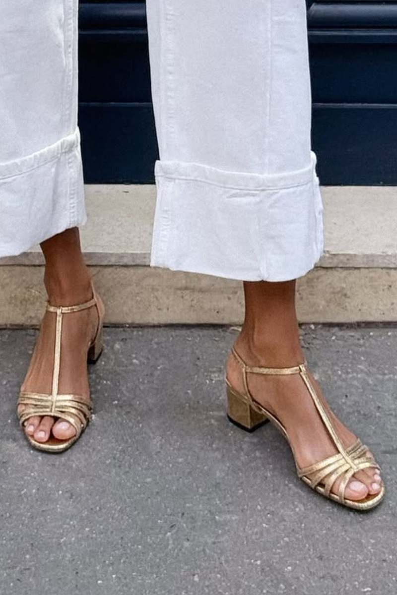 Allegra | Gouden Sandalen Elegante Dagelijkse Elegantie