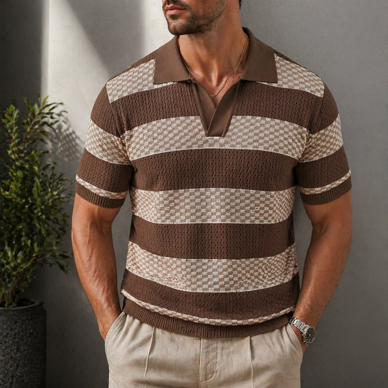 PIERRE | GEWOVEN POLO