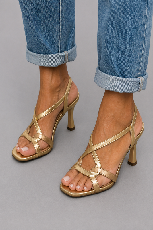 Elisabetta | Gouden Sandalen Zomerse Charme
