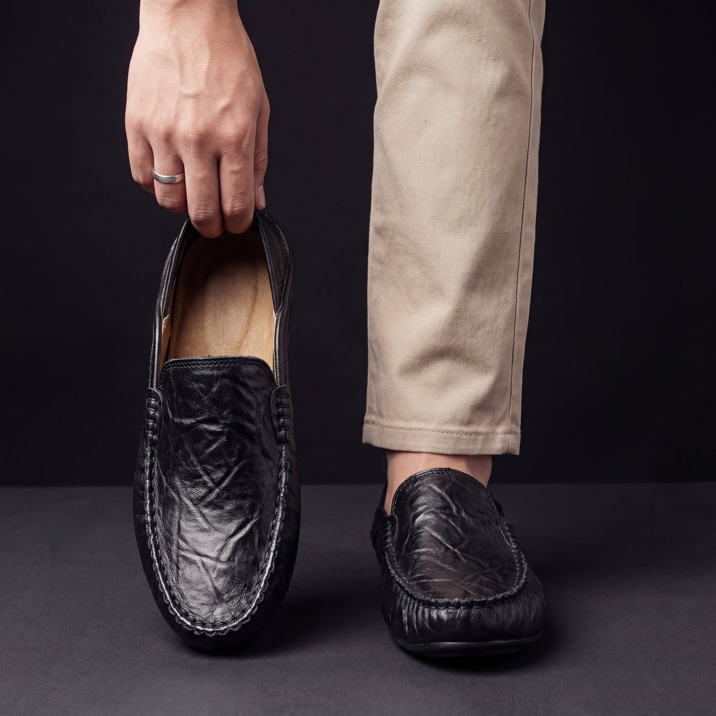 FLORENCE | LEREN MOCASSINS