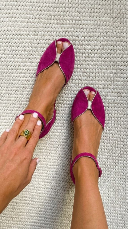 Olivia | Elegante Salie Groene Sandalen